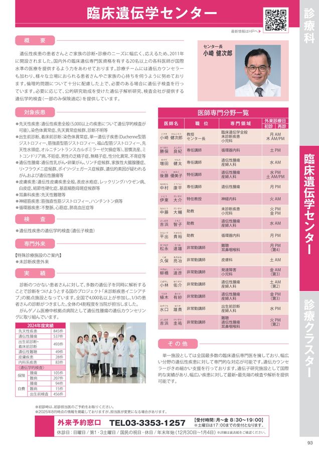 慶應義塾大学病院診療案内2025