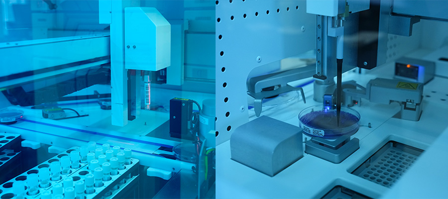 微生物検査室の全自動解析とロボット化の実証